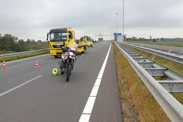 A8 afgesloten door ongeluk