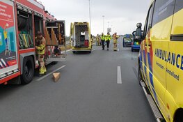 A8 afgesloten door ongeluk
