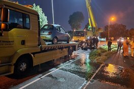 Opnieuw eenzijdig ongeval op Vaartdijk te Assendelft, nu auto te water