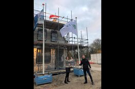 Vlag in top bij het Blok in Krommenie