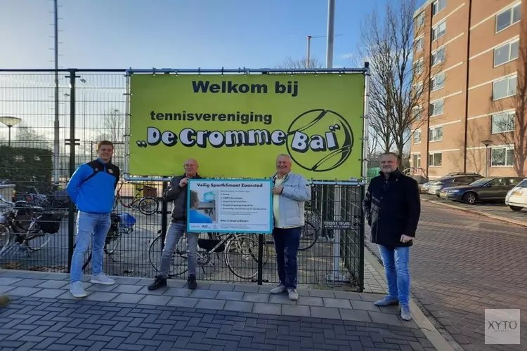 Tennisvereniging &#39;De Cromme Bal&#39; krijgt &#39;Veilig Sportklimaat&#39;-bord