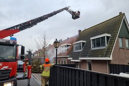 Brand in woning Westzaan