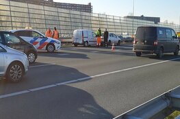 Ongeluk met veel auto's op A8