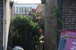 Afvalbrand slaat over naar atelier in Westzaan