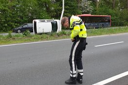 Ongeval met twee auto's op Thorbeckeweg