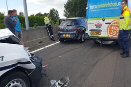Ongeval met veel schade op A7