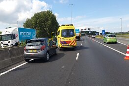 Ongeval met veel schade op A7