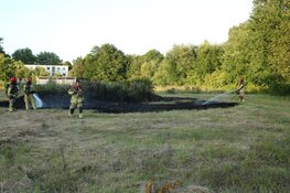Brandend riet in Zaandam