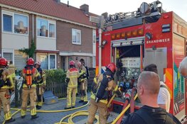 Brand op zolder van woning Zaandam