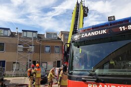 Dakbrand bij woning in Zaandijk