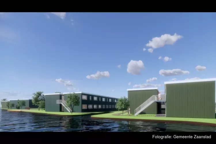 192 tijdelijke woningen op braakliggende terrein langs Noorderveenweg in Assendelft