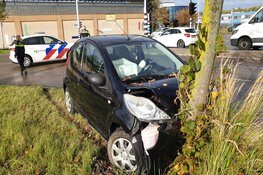 Automobiliste rijdt tegen boom in Zaandam