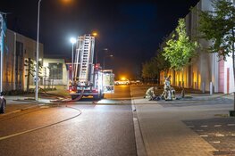 Brand in bedrijf in Westknollendam