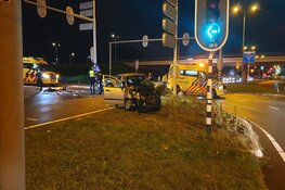Botsing met veel schade in Wormerveer
