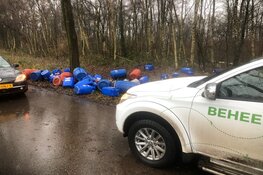 Gedumpt aangetroffen afval in 't Twiske