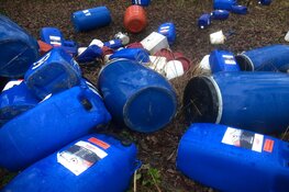 Gedumpt aangetroffen afval in 't Twiske