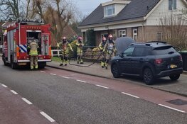 Auto vat vlam bij starten motor