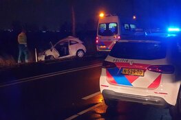Gewonde en veel schade bij ongeval op N246