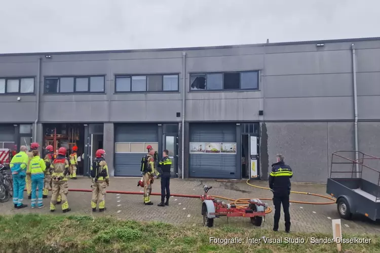 Brand in bedrijf in Wormerveer