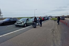 Kettingbotsing op de N246 bij Westzaan