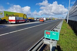 A8 enige tijd dicht na ongeval