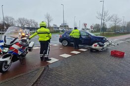 Scooterrijder in botsing met auto in Wormerveer
