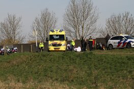 Ongeluk op fietspad bij Wormerveer