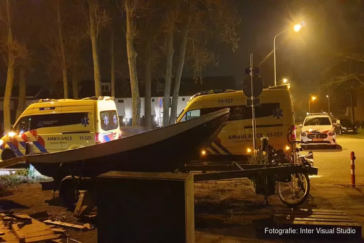Melding van persoon te water aan `t Kalf