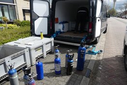 150 flessen met lachgas in beslag genomen in Wormerveer