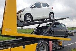 Twee auto's betrokken bij ongeluk op A7 thv Wijdewormer