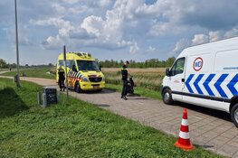 Ongeval met scooter op fietspad Guisweg