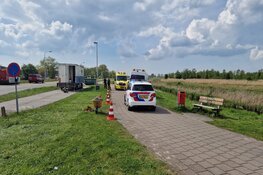Ongeval met scooter op fietspad Guisweg