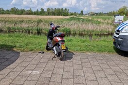 Ongeval met scooter op fietspad Guisweg
