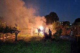 Flinke brand bij tuinvereniging in Poelenburg