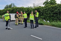 Gecrashte automobilist Zaandam met de schrik vrij