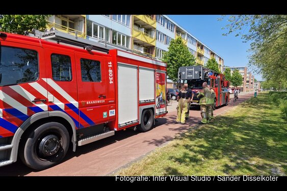 Korte brand door barbecue in Poelenburgse flat