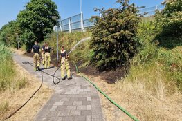Bermbrand langs A8 snel onder controle