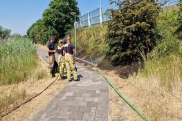 Bermbrand langs A8 snel onder controle
