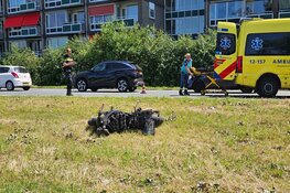 Traumaheli op Provincialeweg Zaandijk vanwege ongeluk met motorrijder
