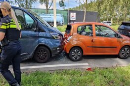 Kettingbotsing met vier auto`s op Kolkweg