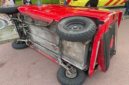 Canta hard aangereden, automobilist vlucht, maar verliest kenteken