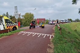 Ongeval in Nauerna, wielrenner gewond