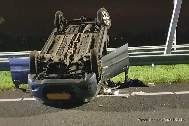 A7 dicht na ongeluk vanwege berging na ongeluk met vluchtende automobilist