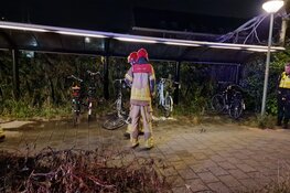 Brand in fietsenstalling treinstation Zaandijk