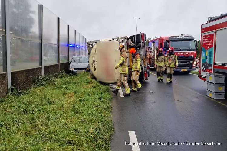 Ongeval met vrachtwagen in Zaandijk