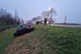 Auto raakte van de weg langs N246 bij Assendelft