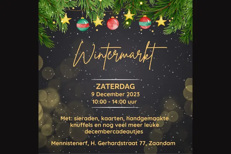 Wintermarkt 9 december 2023 in Mennistenerf