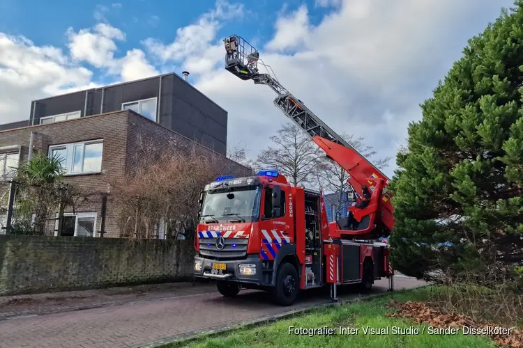 Schoorsteenbrand in Assendelft