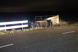 Auto gecrasht op Genieweg in Assendelft