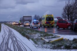 Slippartij door gladheid in Assendelft